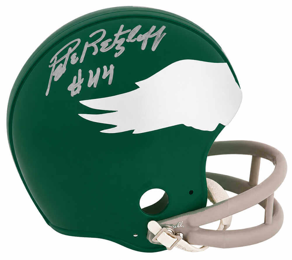 Pete Retzlaff Signed Philadelphia Eagles Throwback Riddell (VSR4) Mini Helmet