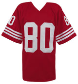 Jerry Rice Signed Red Throwback Custom Football Jersey