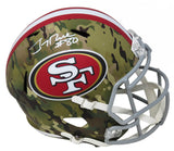 Jerry Rice Signed San Francisco 49ers CAMO Riddell Full Size Speed Replica Helmet - (Fanatics)