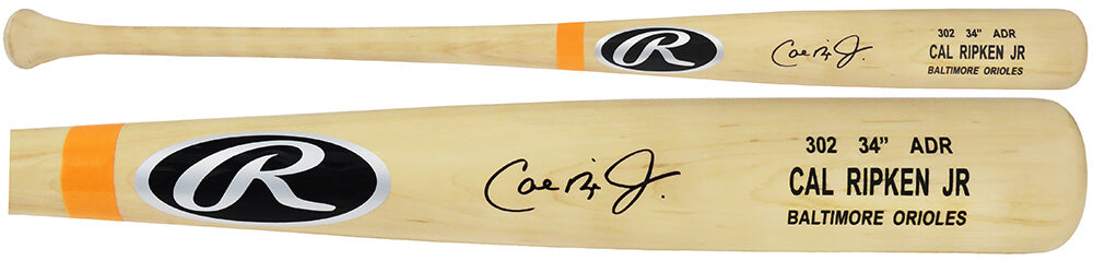 Cal Ripken Jr Signed Rawlings Blonde Game Model Baseball Bat - (Beckett)