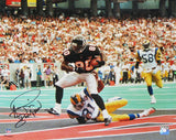 Andre Rison Signed Atlanta Falcons Endzone TD Catch 16x20 Photo w/Bad Moon