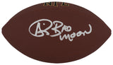 Andre Rison Signed Wilson Super Grip F/S NFL Football w/Bad Moon