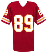 Andre Rison Signed Red Custom Jersey w/Spiderman (Signed Middle of #8)