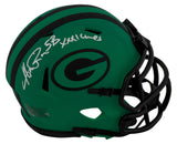 Andre Rison Signed Green Bay Packers RAVE Riddell Speed Mini Helmet w/SB XXXI Champs