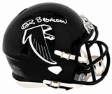 Andre Rison Signed Atlanta Falcons (90-02 Style) T/B Riddell Speed Mini Helmet w/Bad Moon
