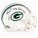 Andre Rison Signed Green Bay Packers 2024 Alternate White Riddell Speed Mini Helmet w/SB XXXI Champs