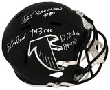 Andre Rison Signed Falcons T/B (1990-2002) Riddell Full Size Speed Replica Helmet w/5-Inscriptions