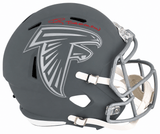 Andre Rison Signed Atlanta Falcons SLATE Riddell Full Size Speed Replica Helmet w/Bad Moon