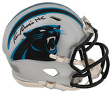 Ron Rivera Signed Carolina Panthers Riddell Speed Mini Helmet w/HC