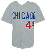 Anthony Rizzo Signed Grey Custom Baseball Jersey