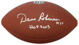 Dave Robinson Signed Wilson Limited Full Size NFL Football w/HOF 2013