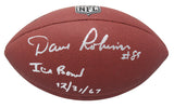 Dave Robinson Signed Wilson Limited Full Size NFL Football w/Ice Bowl 12-31-67