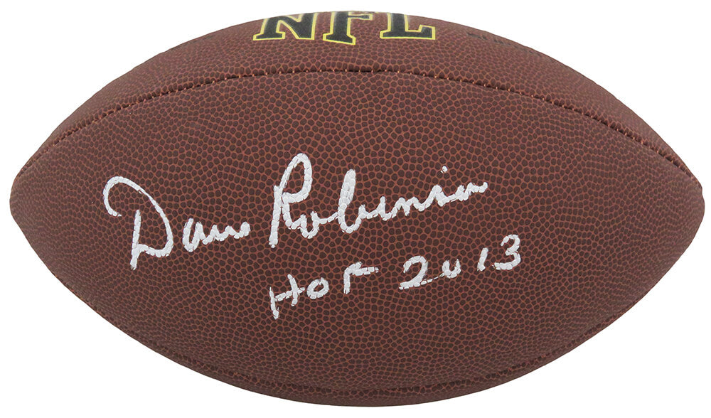 Dave Robinson Signed Wilson Super Grip F/S NFL Football w/HOF 2013