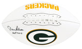 Dave Robinson Signed Green Bay Packers Franklin White Logo Football w/HOF 2013