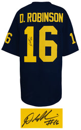 Denard Robinson Signed Navy Custom Football Jersey