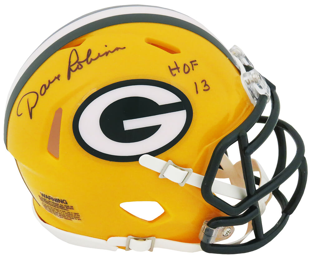 Dave Robinson Signed Green Bay Packers Riddell Speed Mini Helmet w/HOF'13