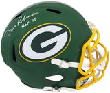 Dave Robinson Signed Green Bay Packers FLASH Riddell Full Size Speed Replica Helmet w/HOF 2013