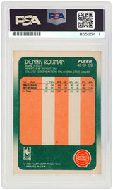 Dennis Rodman Signed Detroit Pistons 1988 Fleer Rookie Basketball Card #43 - (PSA/DNA Encapsulated)