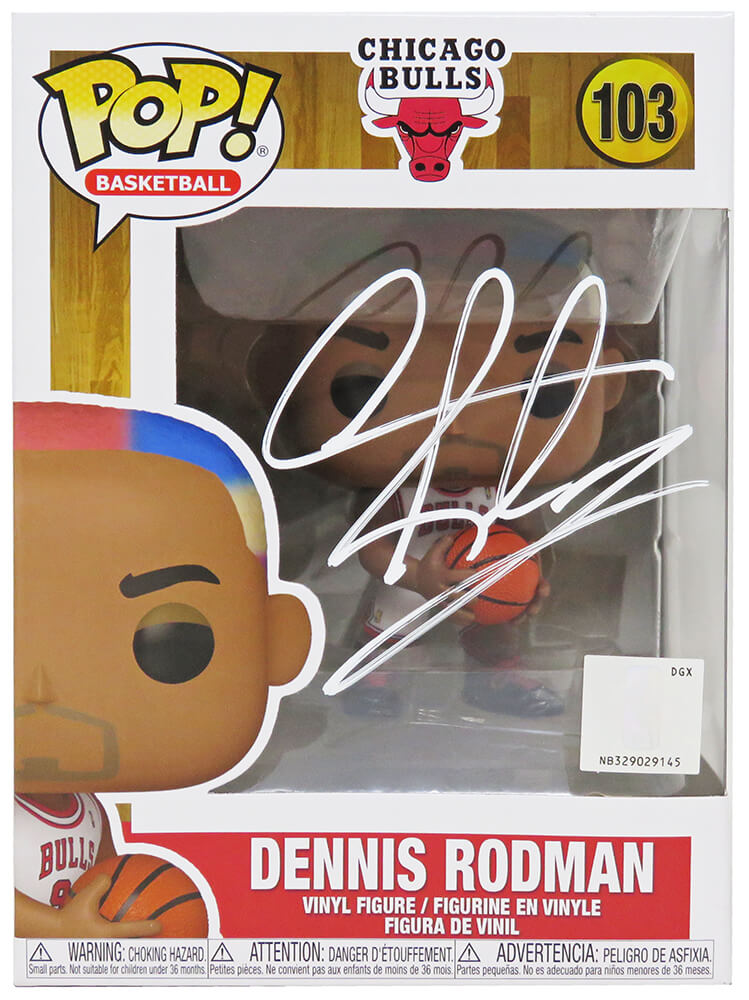 Dennis Rodman Signed Chicago Bulls Funko Pop Doll #103