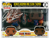 Dennis Rodman Signed Detroit Pistons NBA Jam Dual Funko Pop Doll With Isiah Thomas