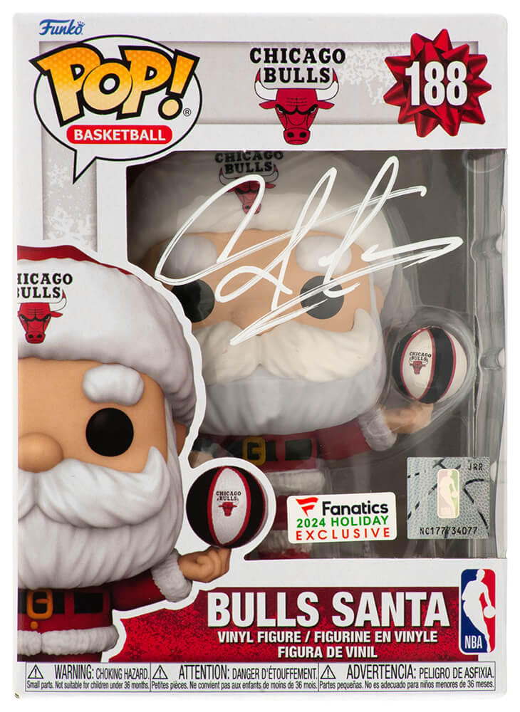 Dennis Rodman Signed Chicago Bulls 'SANTA' Funko Pop Doll #188