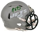 Aaron Rodgers Signed New York Jets FLASH Riddell Speed Mini Helmet - (Fanatics)