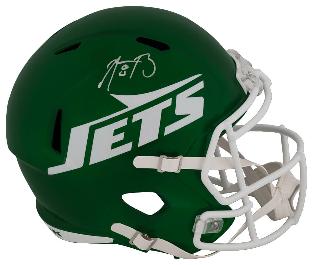 Aaron Rodgers Signed New York Jets 2024 Green Riddell Full Size Speed Replica Helmet - (Fanatics)