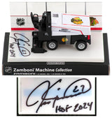 Jeremy Roenick Signed Chicago Blackhawks NHL Mini Zamboni w/HOF 2024