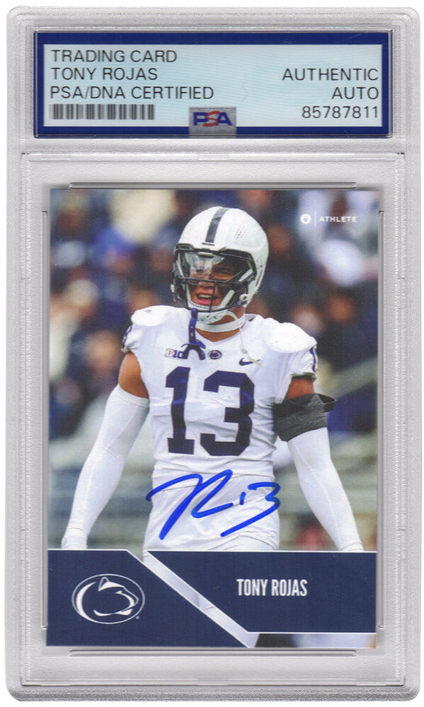 Tony Rojas Signed Penn State 2024 Onit College Football Trading Card #B-102 - (PSA Encapsulated)