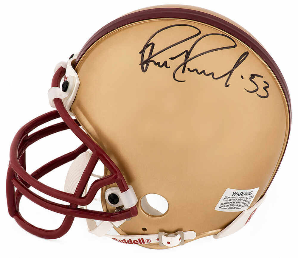 Bill Romanowski Signed Boston College Eagles Riddell (VSR4) Mini Helmet