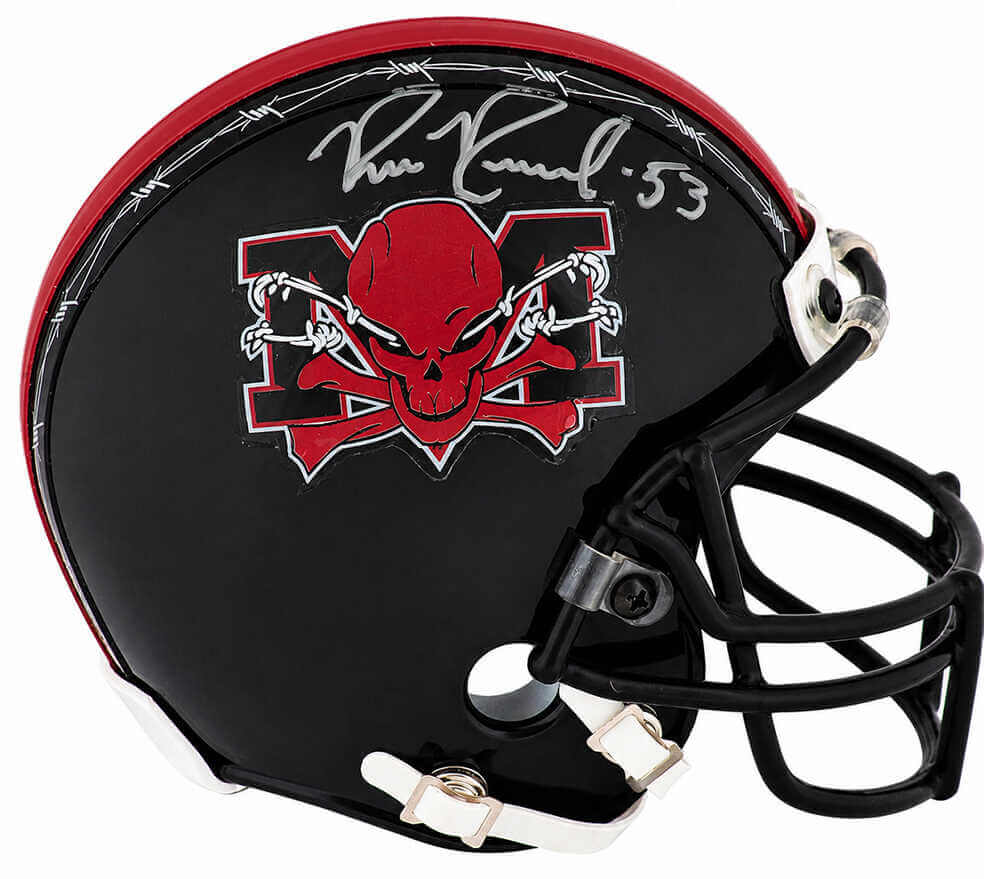 Bill Romanowski Signed Mean Machine Riddell (VSR4) Mini Helmet