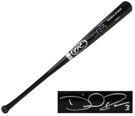 David Ross Signed Rawlings Pro Black Baseball Bat