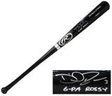 David Ross Signed Rawlings Pro Black Baseball Bat w/G-Pa Rossy