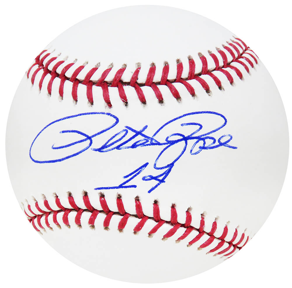 Pete Rose Signed Rawlings Official MLB Baseball w/#14 (Beckett)