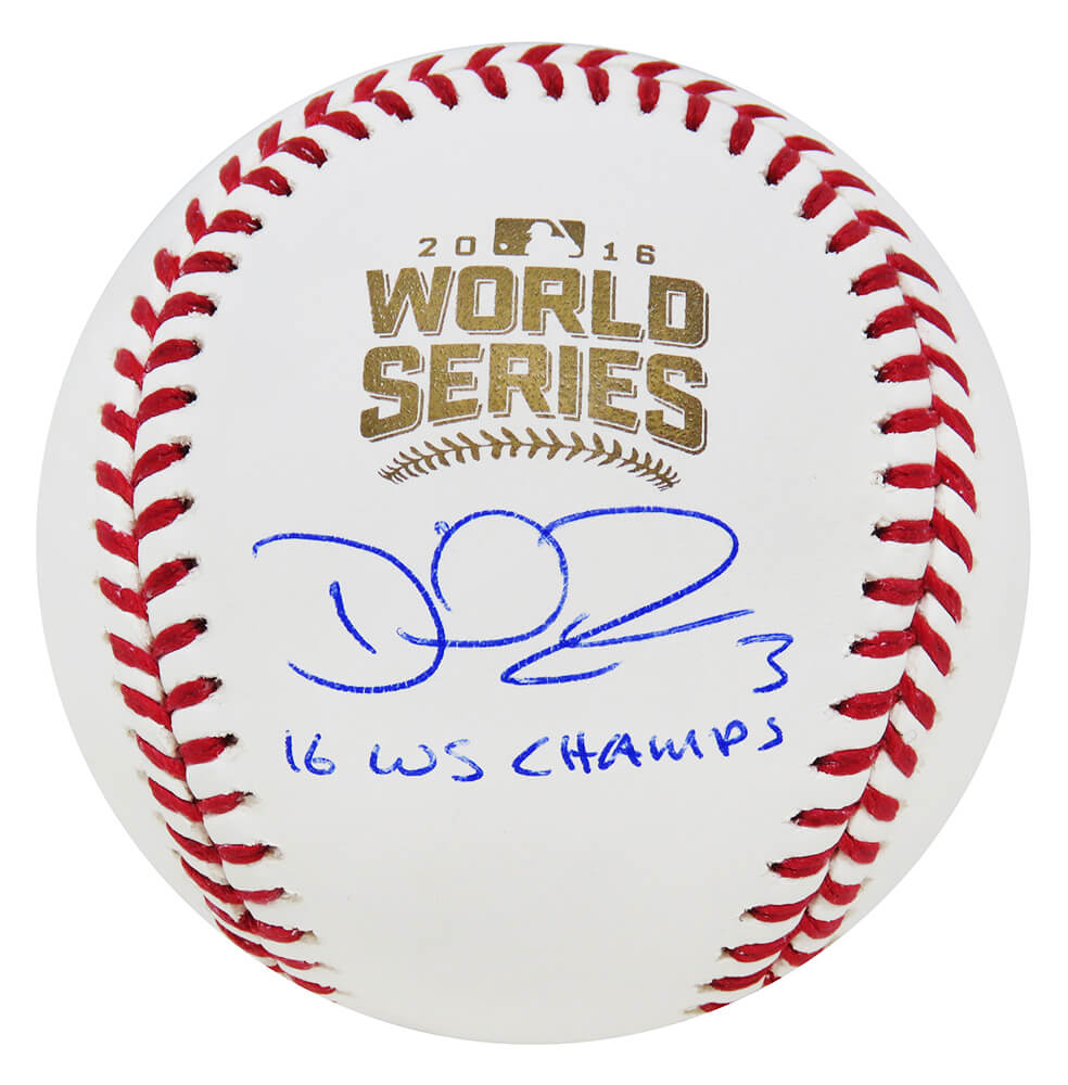 David Ross Signed Rawlings Official 2016 World Series MLB Baseball w/16 WS Champs