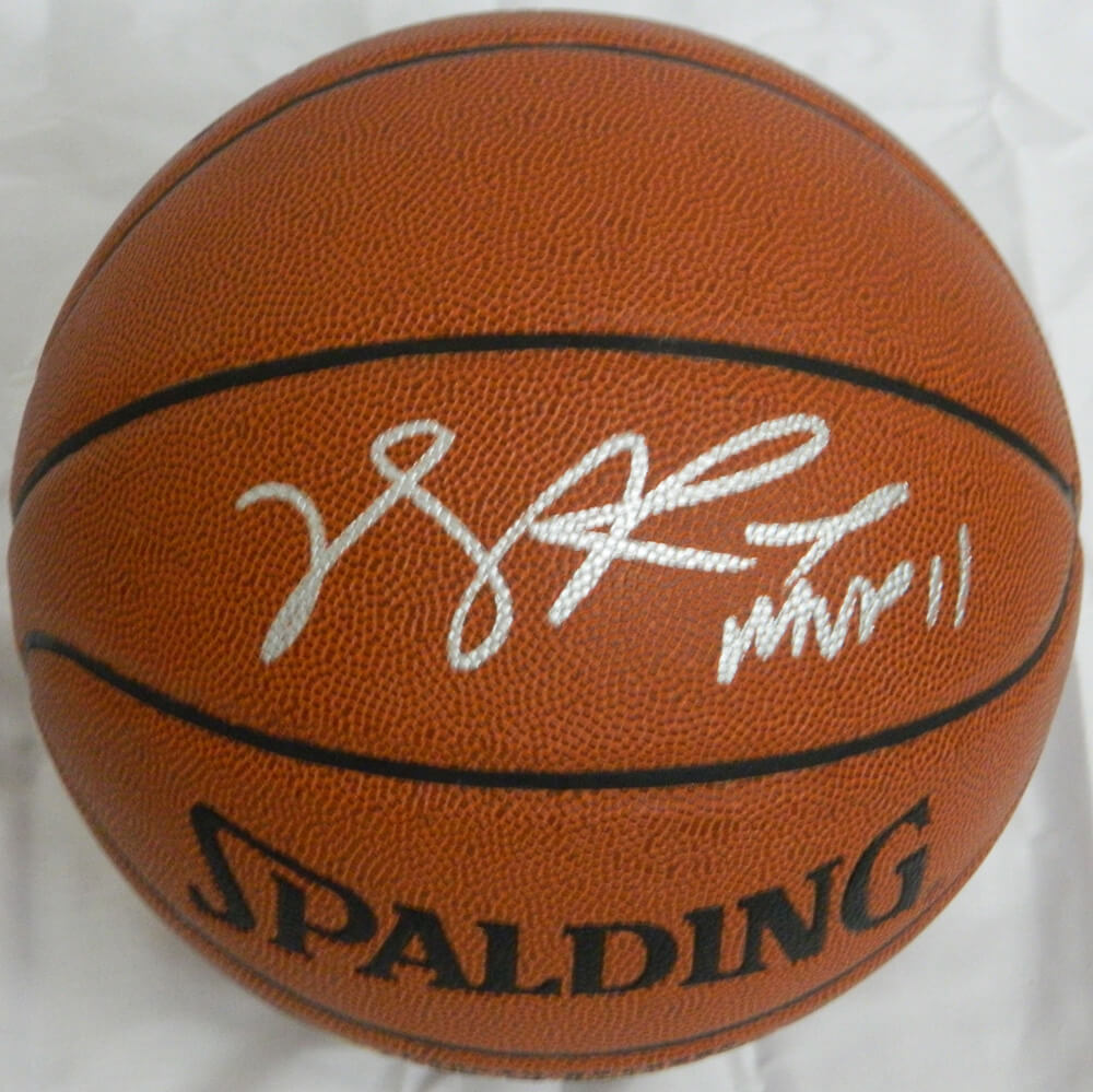 Derrick Rose Autographed Spalding I/O Basketball w/MVP 11