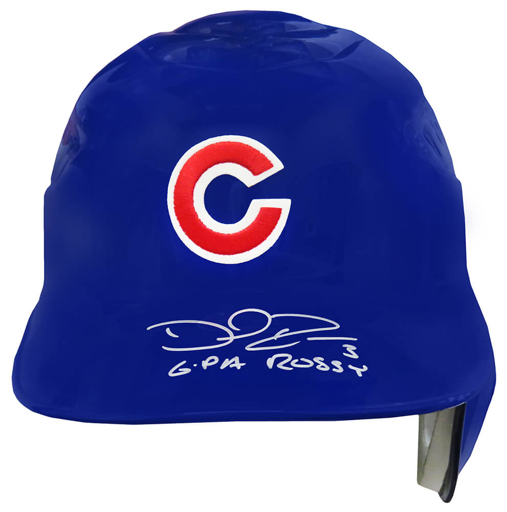 David Ross Signed Rawlings Cool-Flo Authentic Baseball Batting Helmet w/G-Pa Rossy