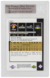 David Ross Signed Dodgers 2000 SP Top Prospect Rookie Baseball Card #57 - (Beckett Encapsulated)