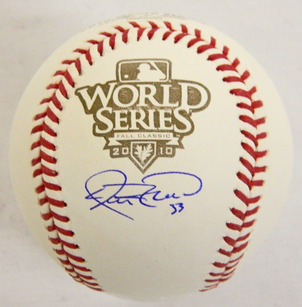Aaron Rowand Signed 2010 World Series Baseball