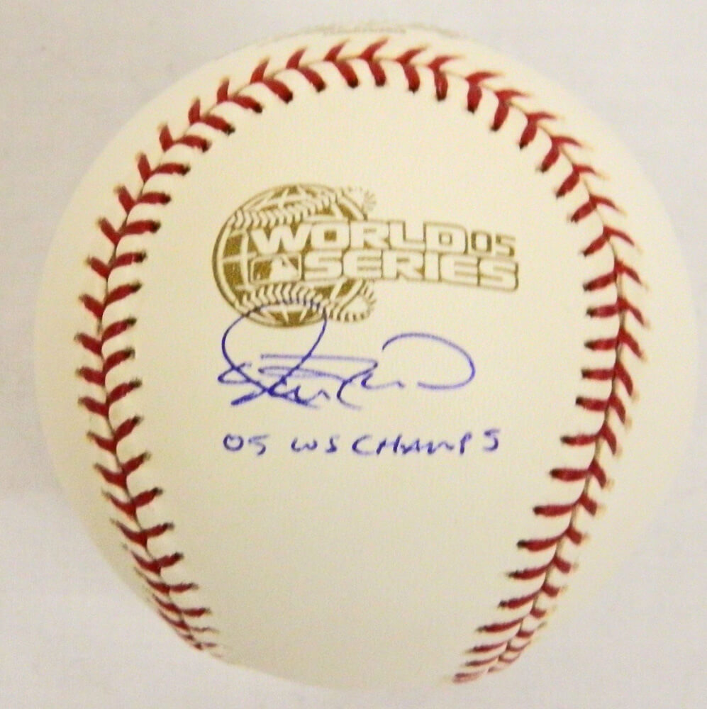 Aaron Rowand Signed 2005 World Series Baseball w/'05 WS Champs