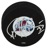 Patrick Roy Signed Colorado Avalanche Logo Hockey Puck - (JSA COA)