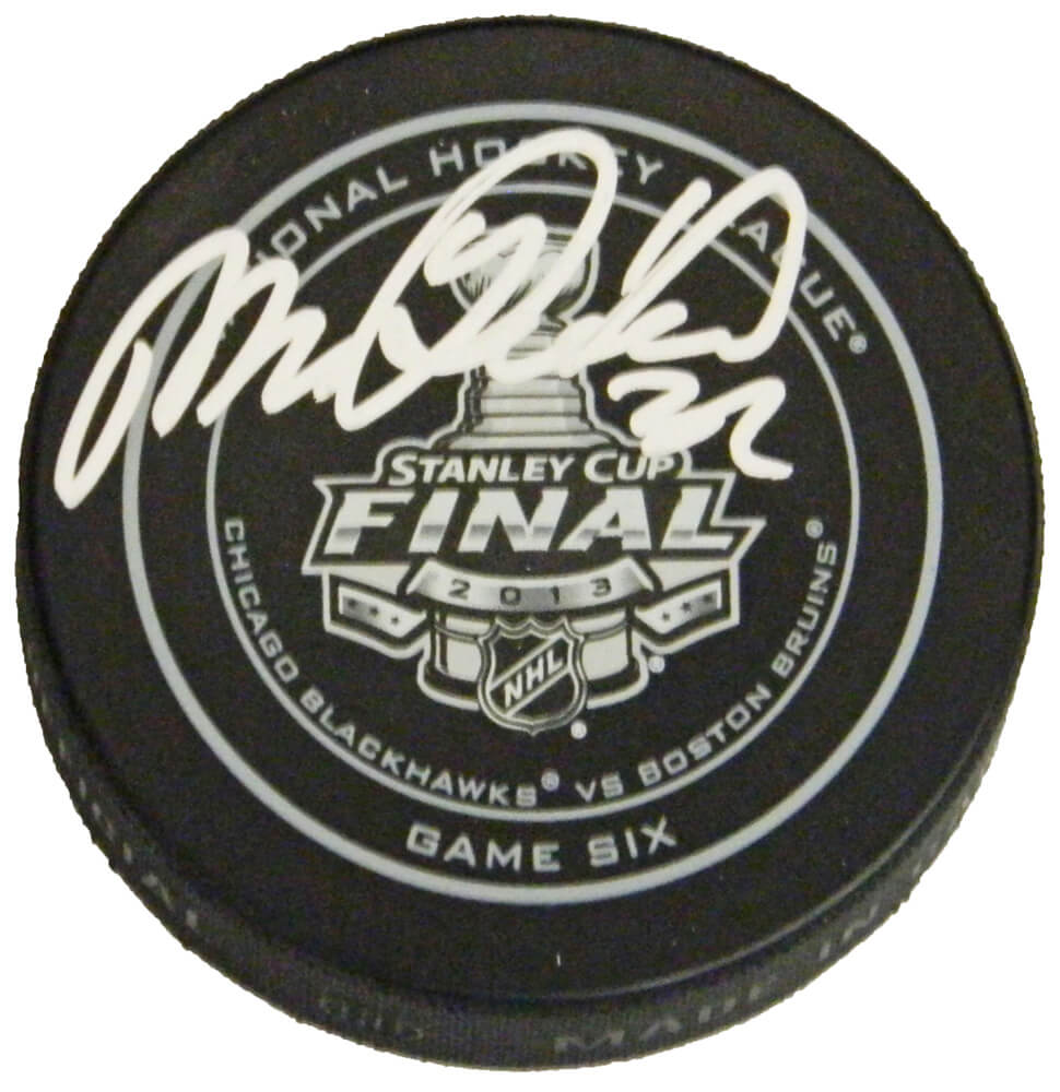 Michal Rozsival Signed Official 2013 Stanley Cup Finals Game Six Hockey Puck