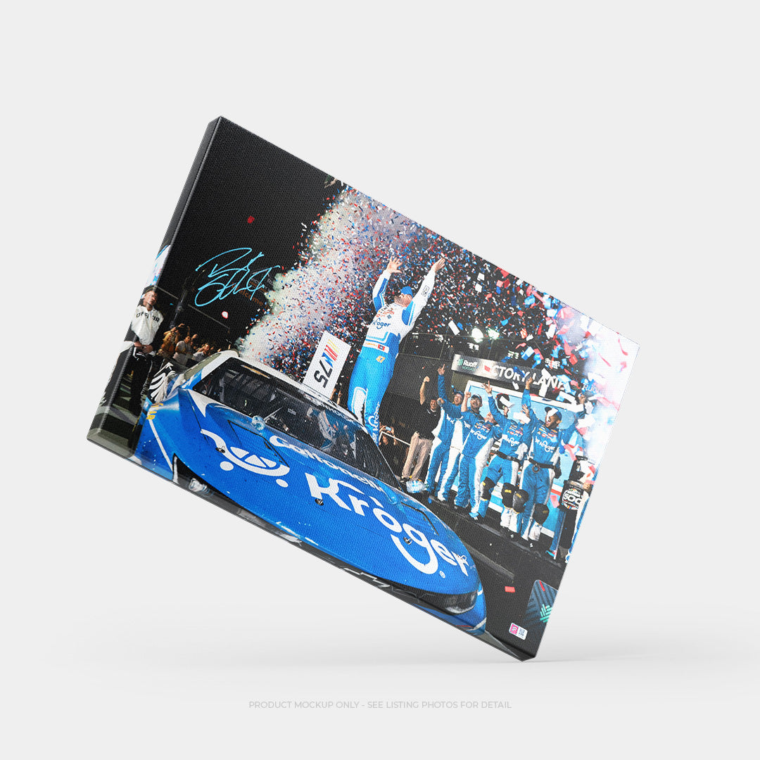 Ricky Stenhouse Jr. Signed 2023 Daytona 500 Win 20x30 Canvas Photo (COA)