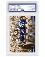 Rudy Ruettiger Signed Norte Dame 2013 Upper Deck (Carried Off Field) Football Card #27 - (PSA Encapsulated)