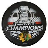 David Rundblad Signed Chicago Blackhawks 2015 Stanley Cup Champs Logo Hockey Puck