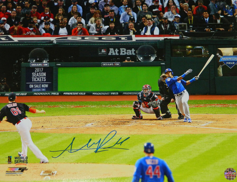 Addison Russell Signed Chicago Cubs 2016 World Series Game 6 Grand Slam 16x20 Photo