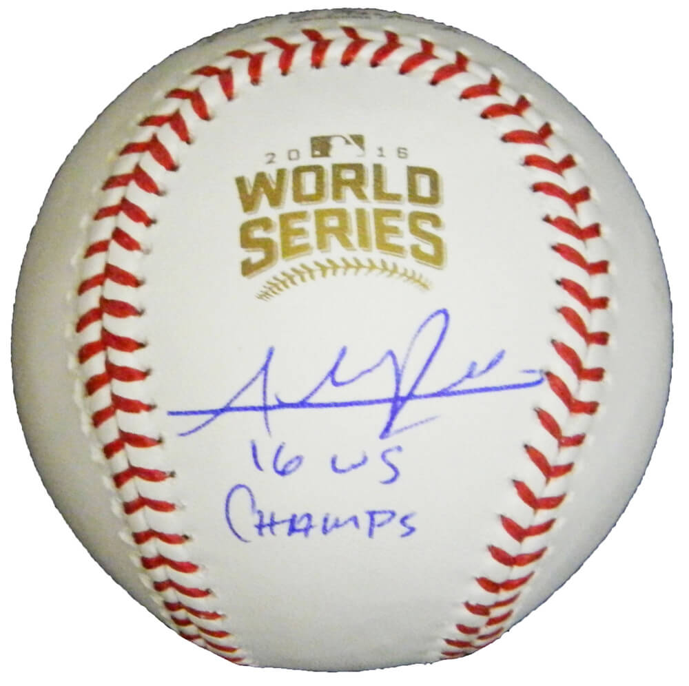 Addison Russell Signed Rawlings Official 2016 World Series Baseball w/16 WS Champs