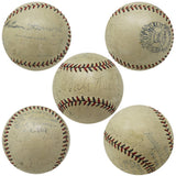 Babe Ruth & Lou Gehrig, 1933 WS Champs NY Yankees Team Signed Official AL Baseball w/23 Members (JSA)