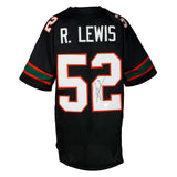 Ray Lewis Signed Custom Black Pro Style Football Jersey BAS ITP