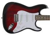 Red Sunburst Electric Guitar Un-signed